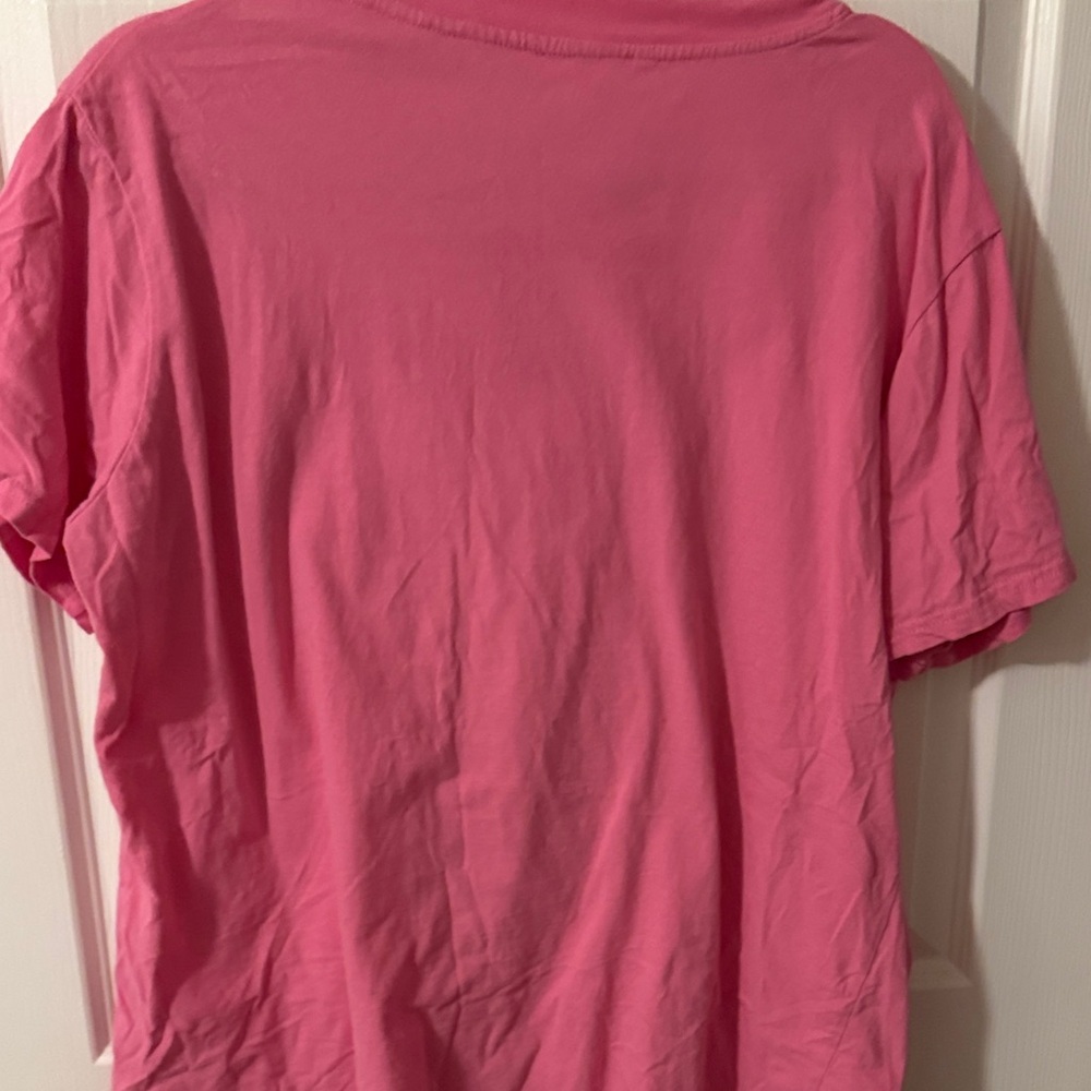 Pink Lily "In Dolly We Trust" Pink Western Graphic Tee - Size L - Picture 5 of 5